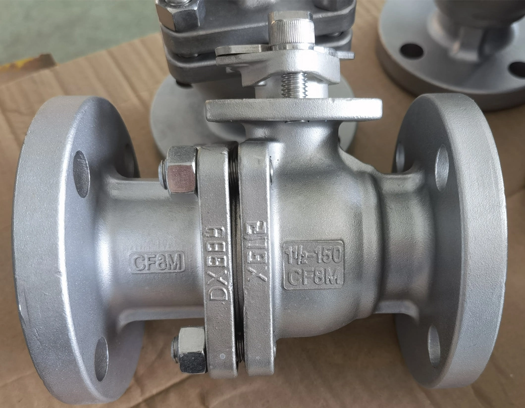 Fire Protection Wcb CF8 CF8m Cast Steel 2 PC Floating Ball Valve