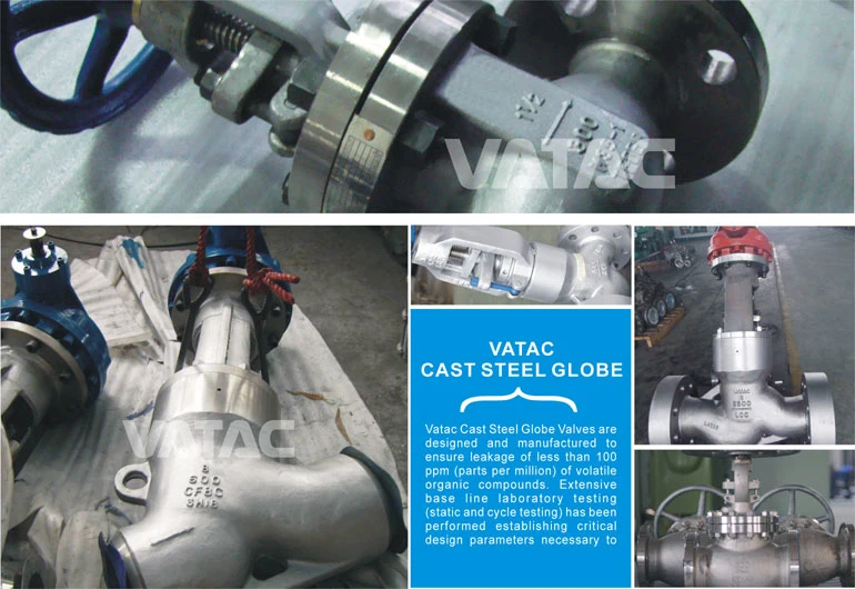 Industrial Flange or Bw Ends Cast Iron &amp; Forged Stainless Steel Globe Valve